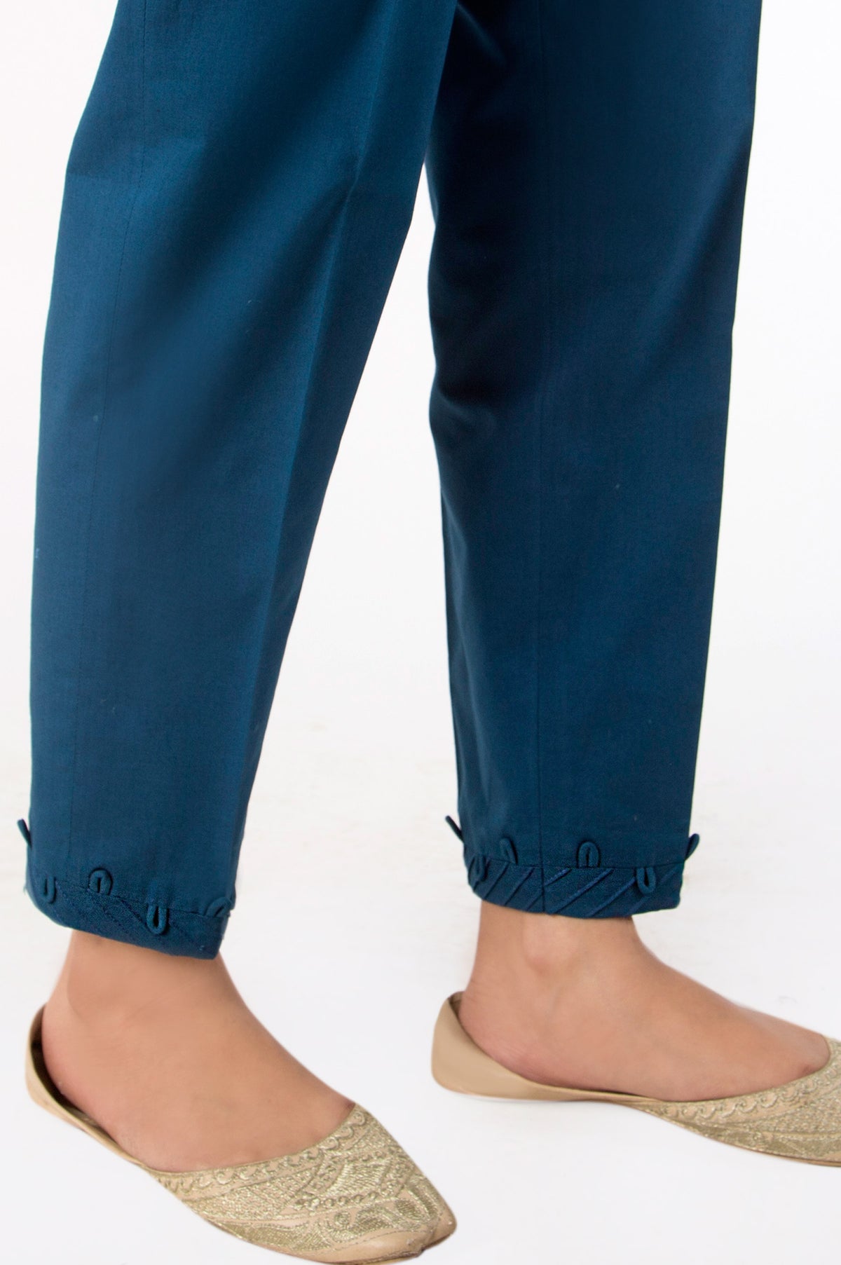 Cambric Cigarette Pants - Teal