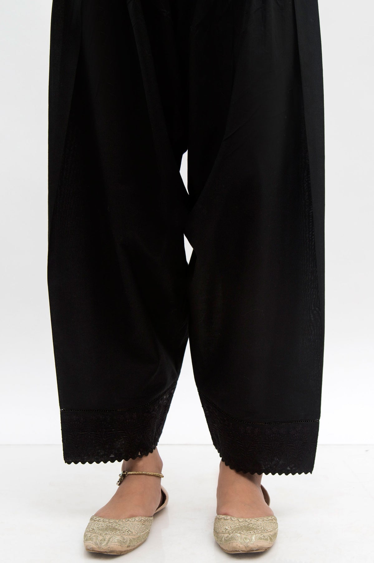 Embroidered Shalwar - Black
