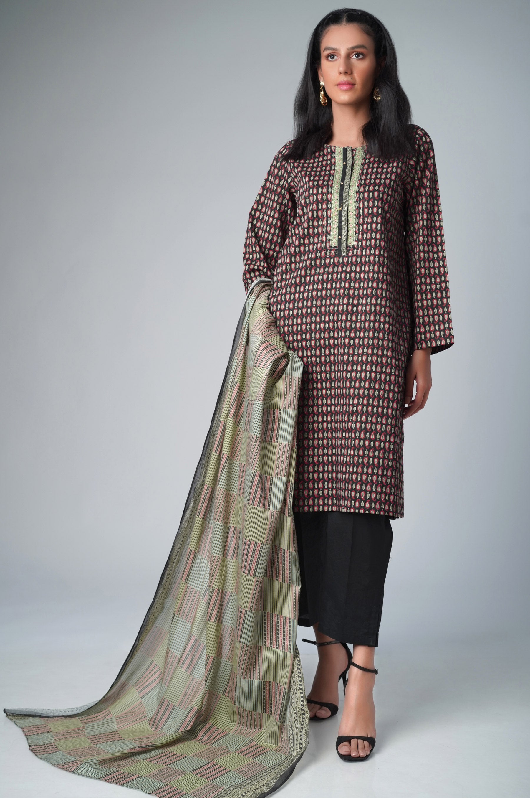 Unstitched 2 Piece Printed Lawn Suit