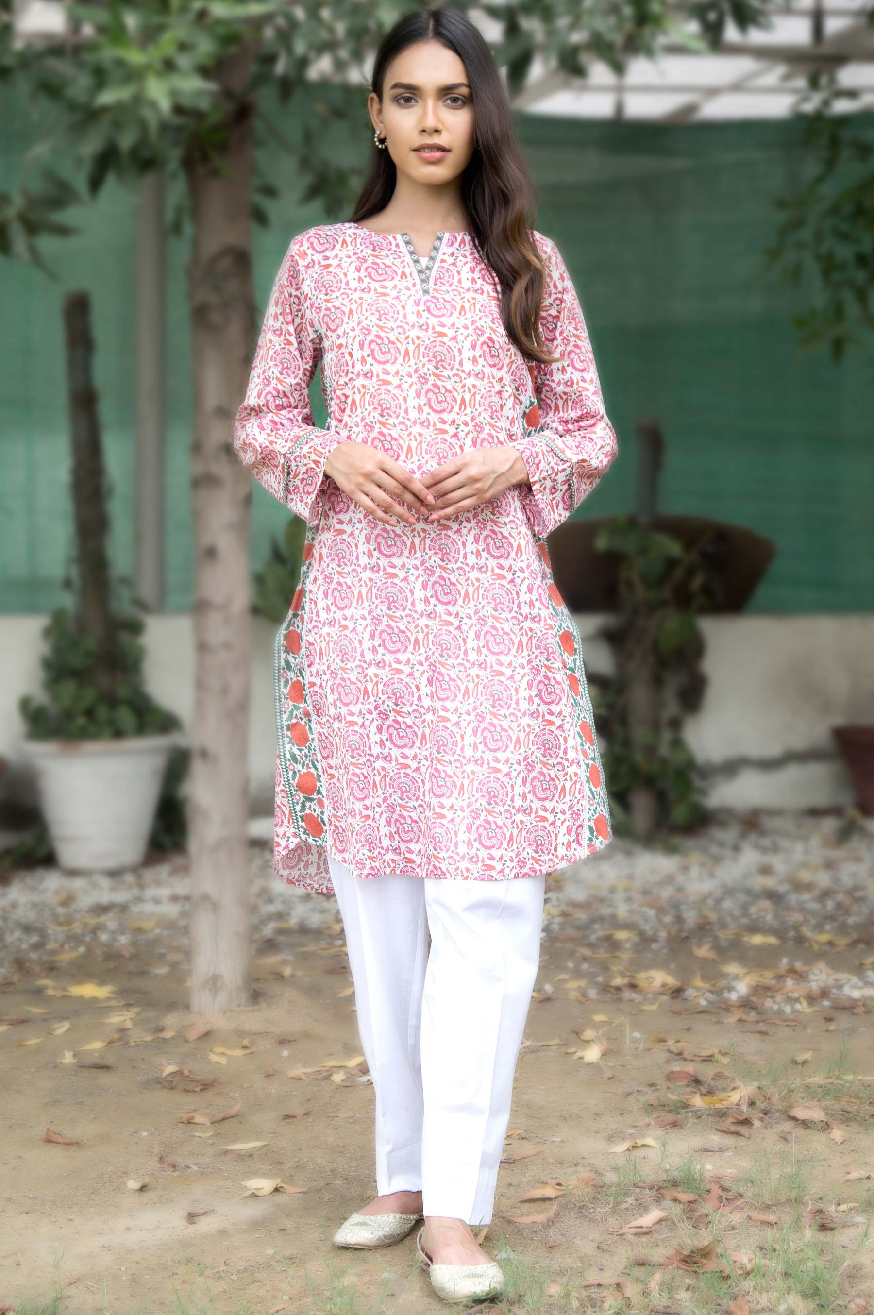 Stitched Piece Printed Lawn Shirt