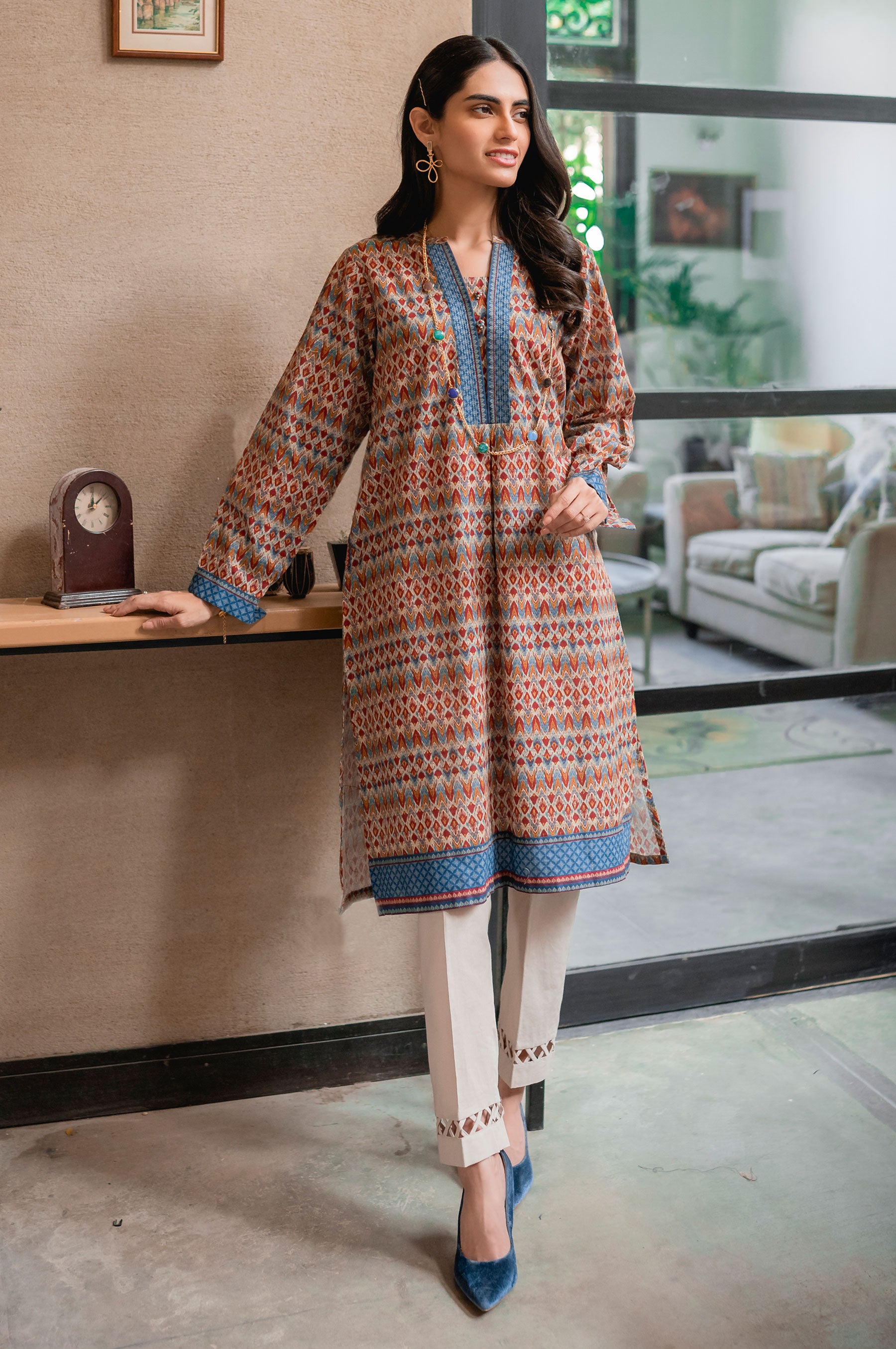 Stitched Piece Digital Printed Khaddar Shirt