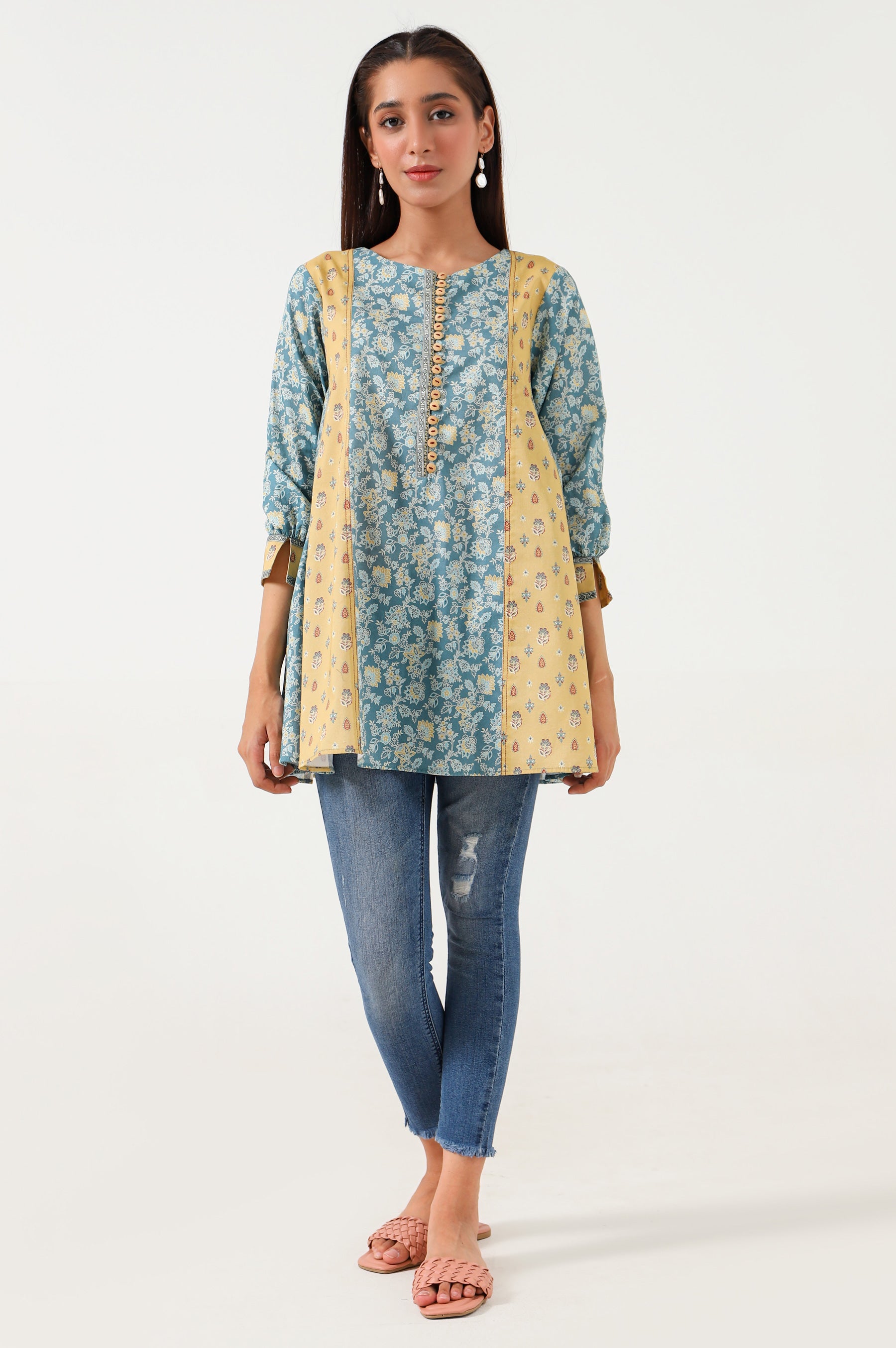 Stitched 1 Piece Digital Printed Lawn Shirt
