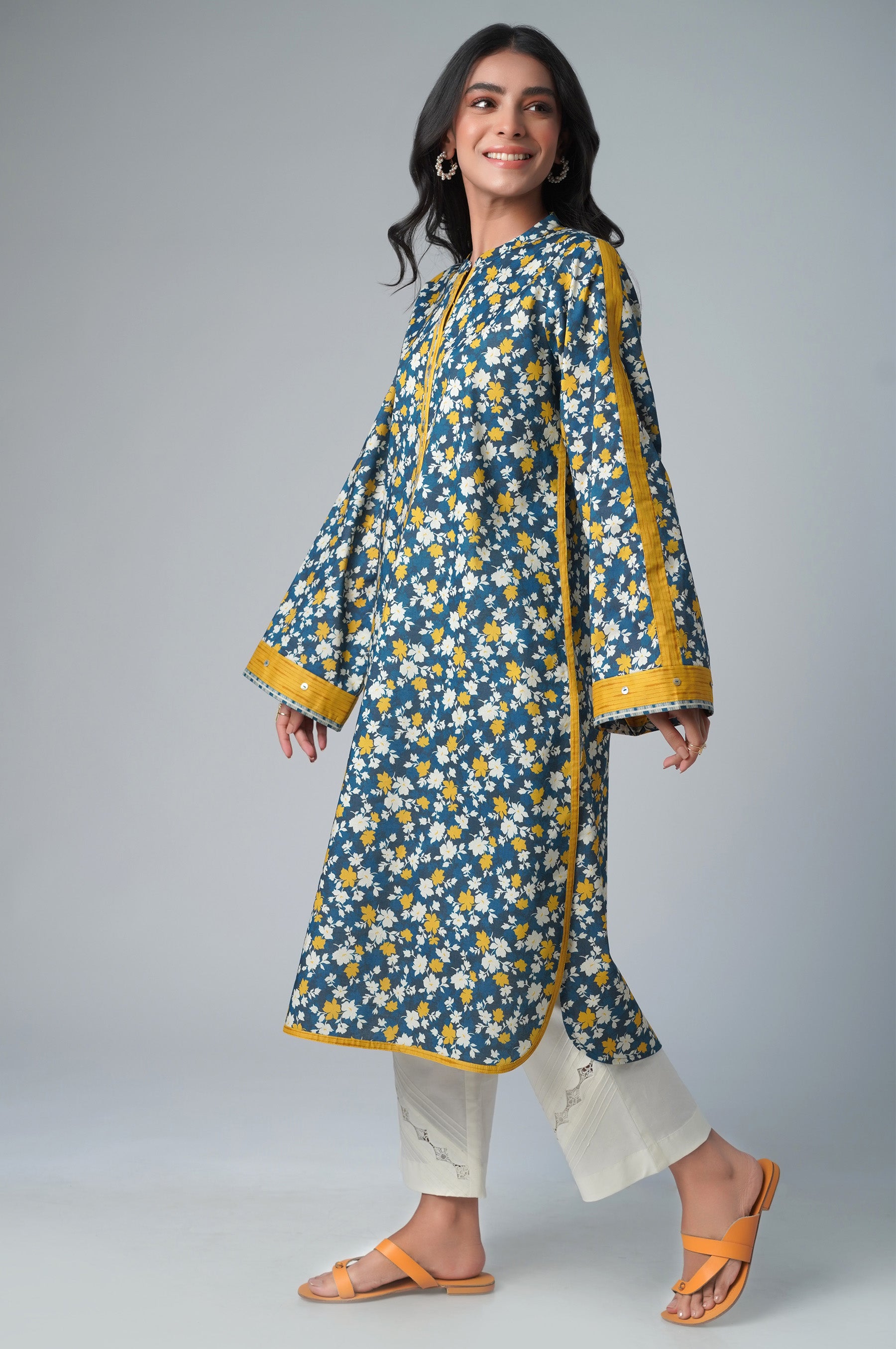 Stitched 1 Piece Printed Lawn Shirt