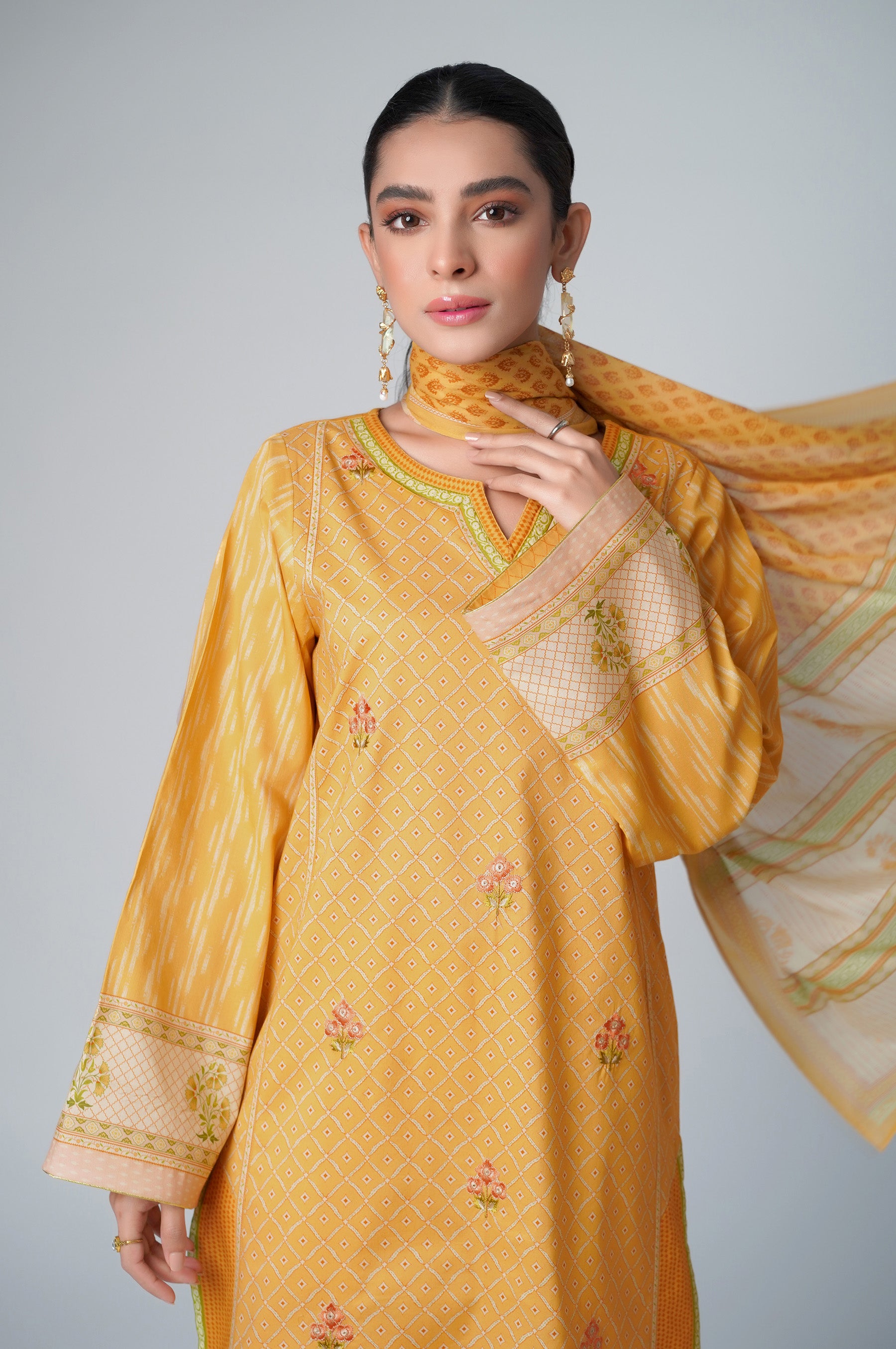 Stitched 2 Piece Printed Lawn
