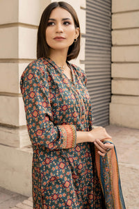 Stitched 3 Piece Printed Lawn Suit with Printed Lawn Dupatta