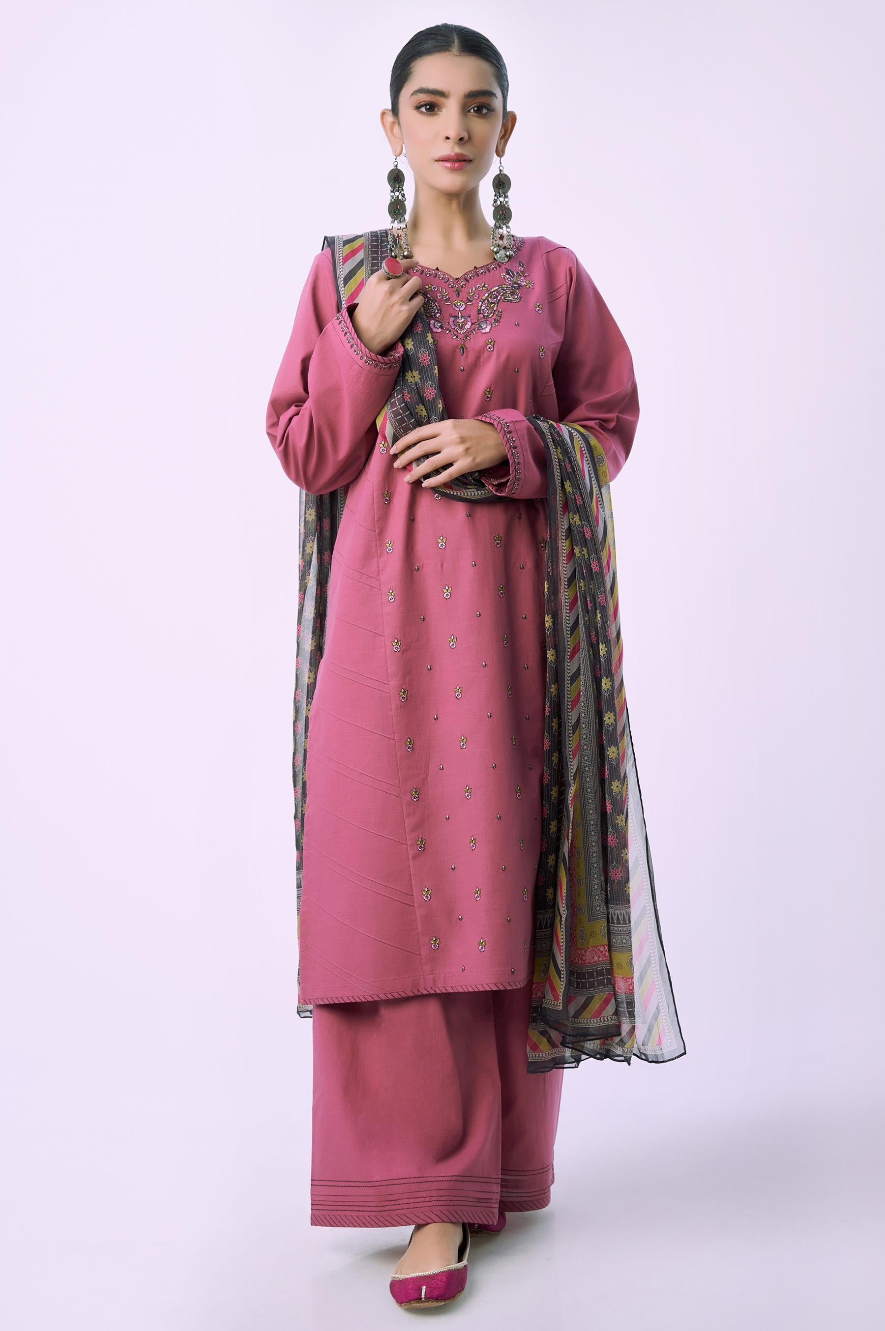 Stitched 3 Piece Printed Lawn Suit