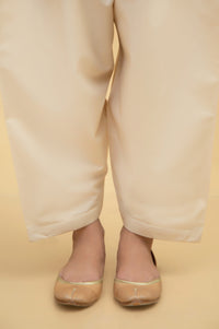 Basic Cambric Shalwar - Beige