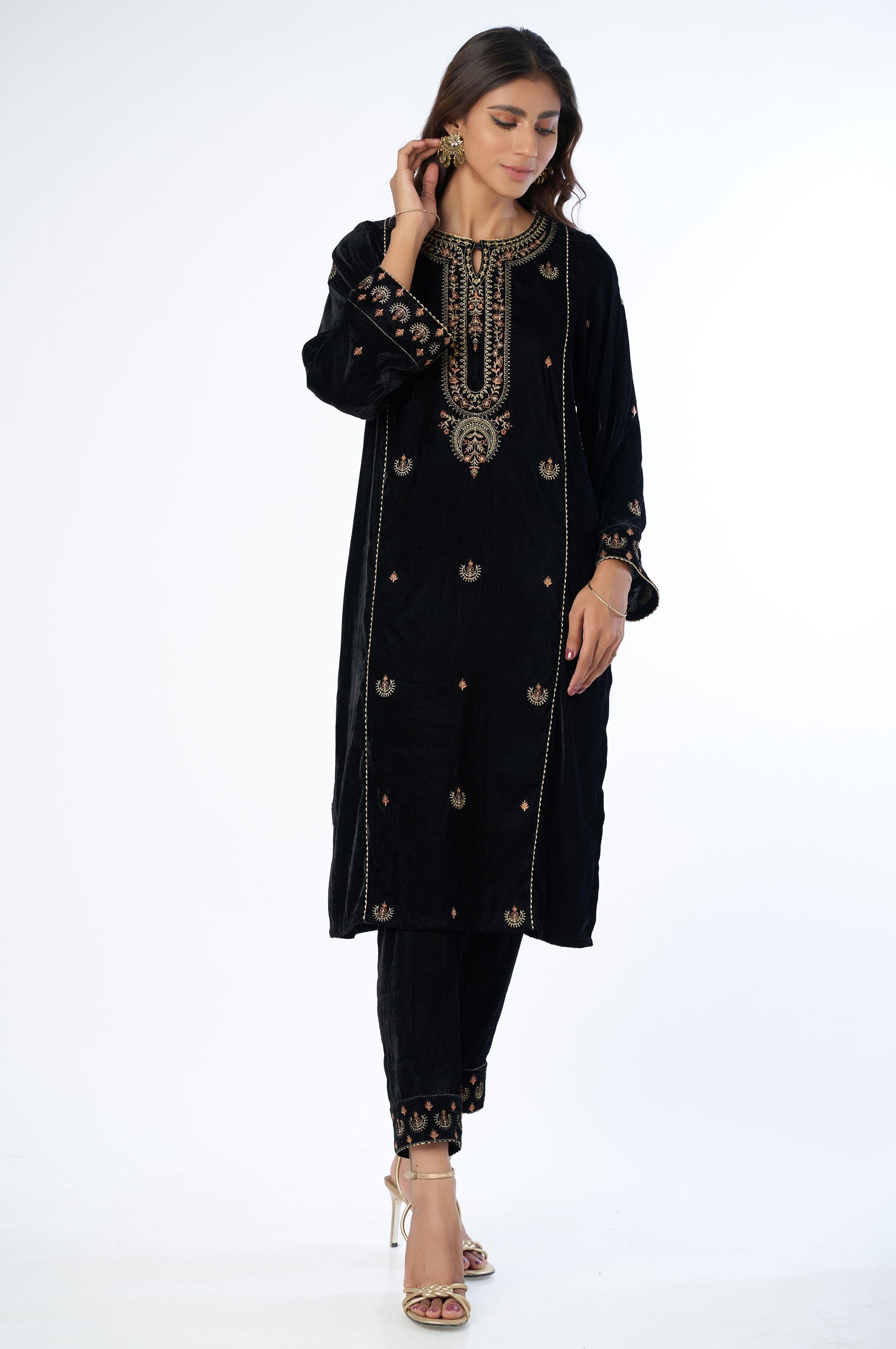 2 PIECE EMBROIDERED SUIT main image 0