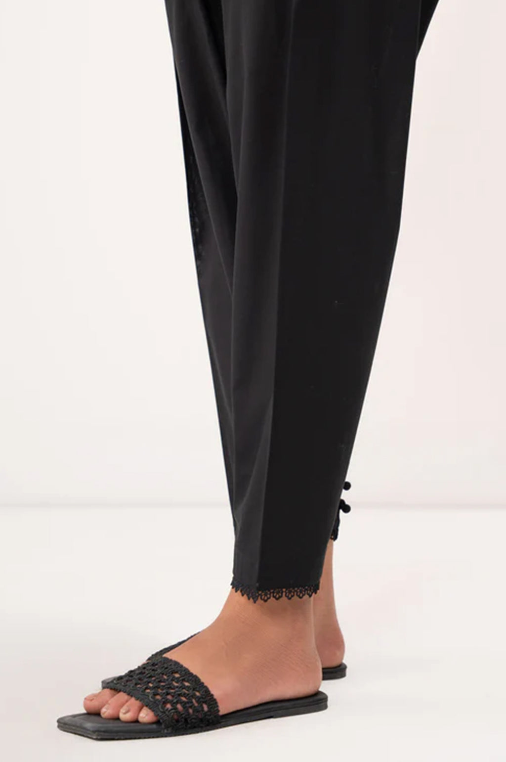 Stylized Cambric Shalwar - Regular Fit
