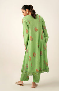 Unstitched 2 Piece Printed Embroidered Lawn Suit