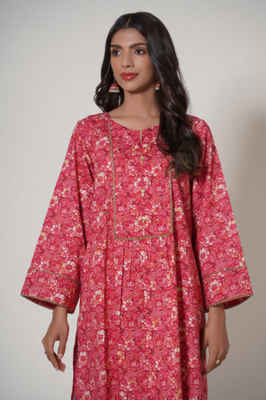 Unstitched 2 Piece Printed Cambric Suit