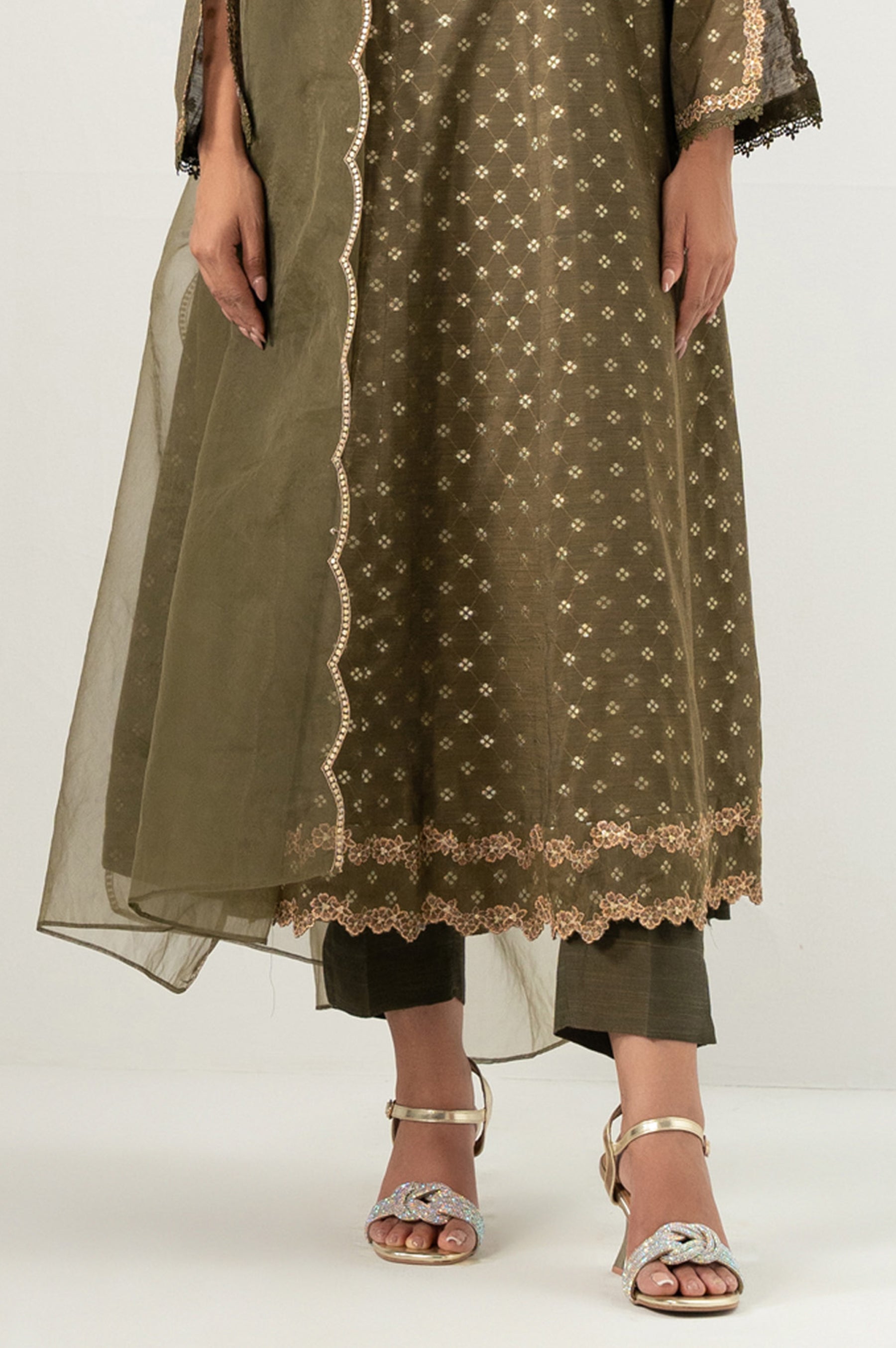 DYED RAW SILK STITCHED BOTTOM (FACTORY E-OUTLET)