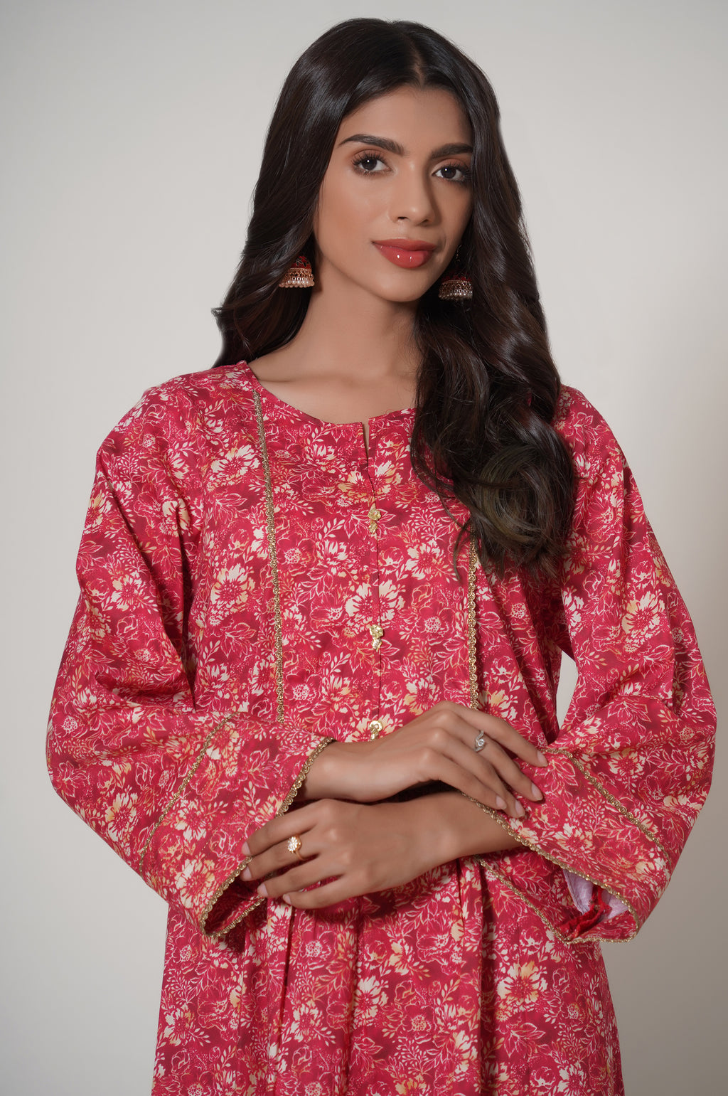 Unstitched 2 Piece Printed Cambric Suit