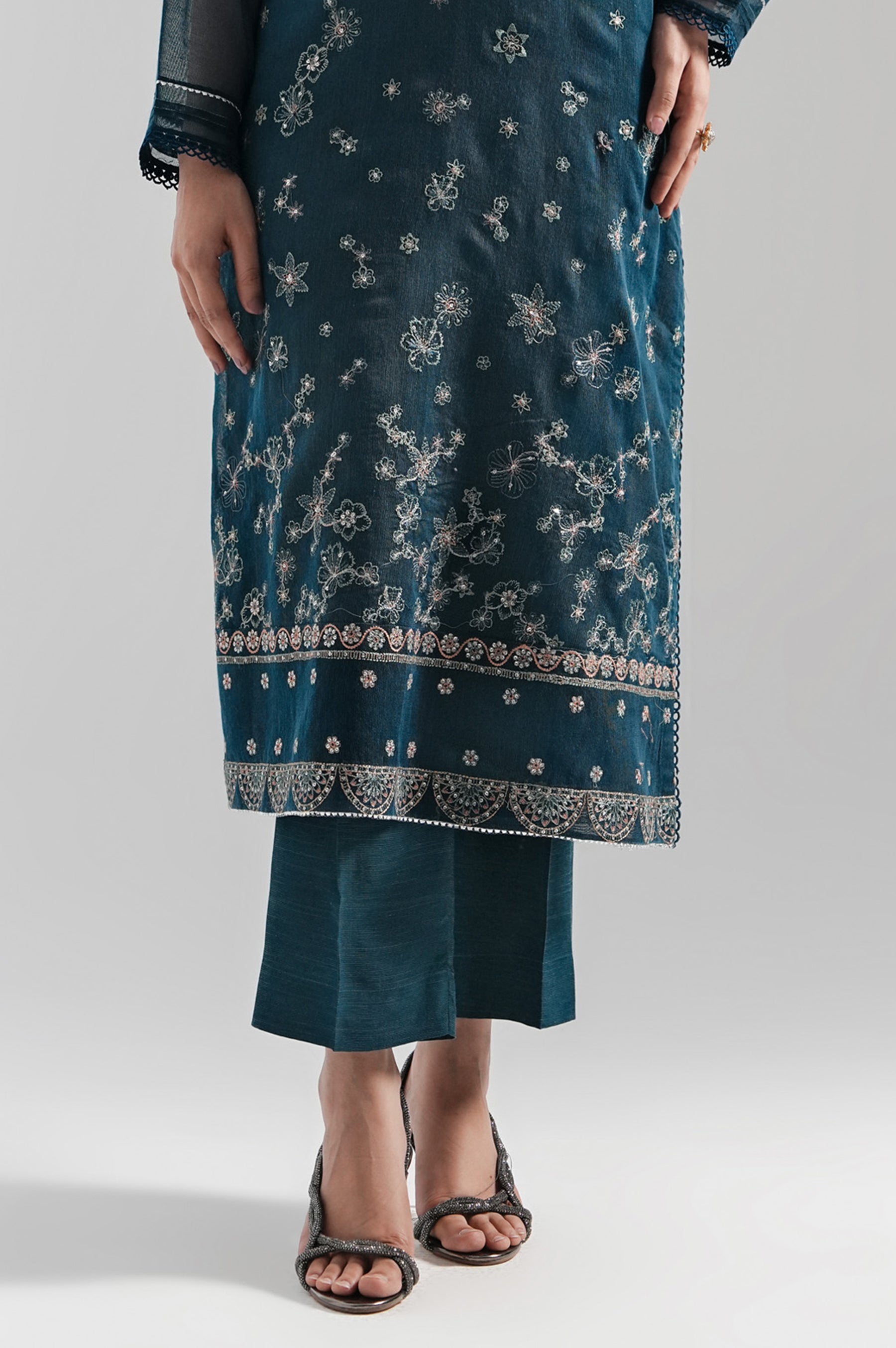 DYED RAW SILK STITCHED BOTTOM (FACTORY E-OUTLET)