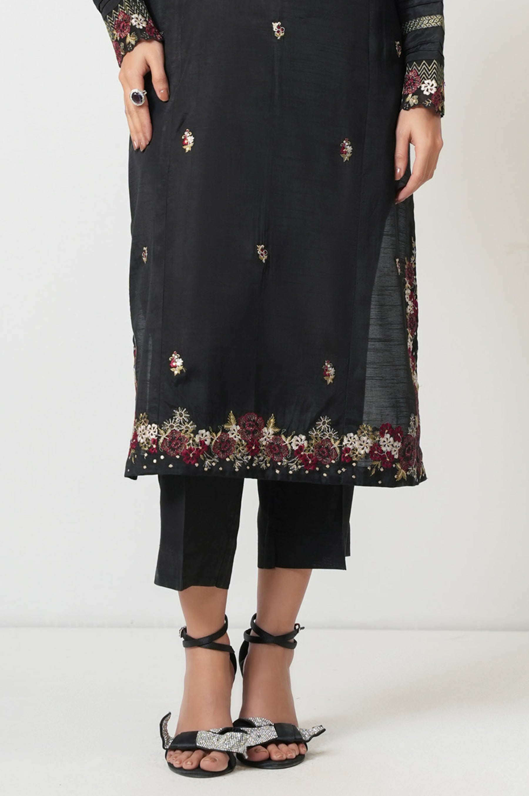 DYED RAW SILK STITCHED BOTTOM (FACTORY E-OUTLET)