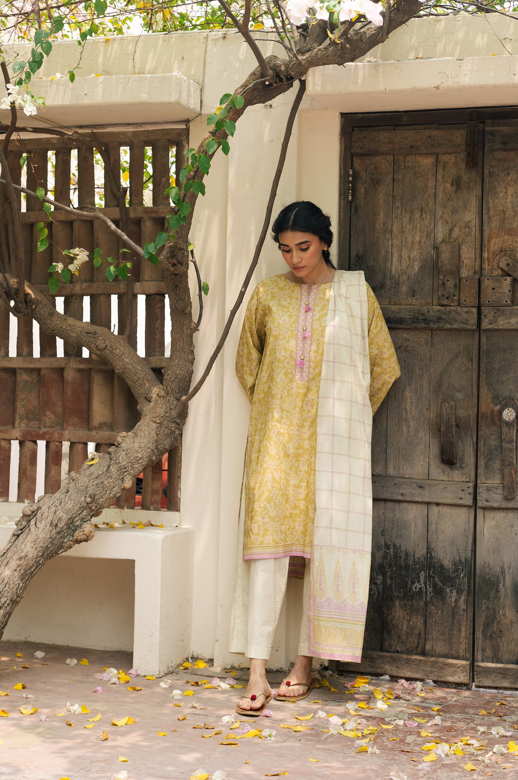 Unstitched 2 Piece Printed Lawn Suit