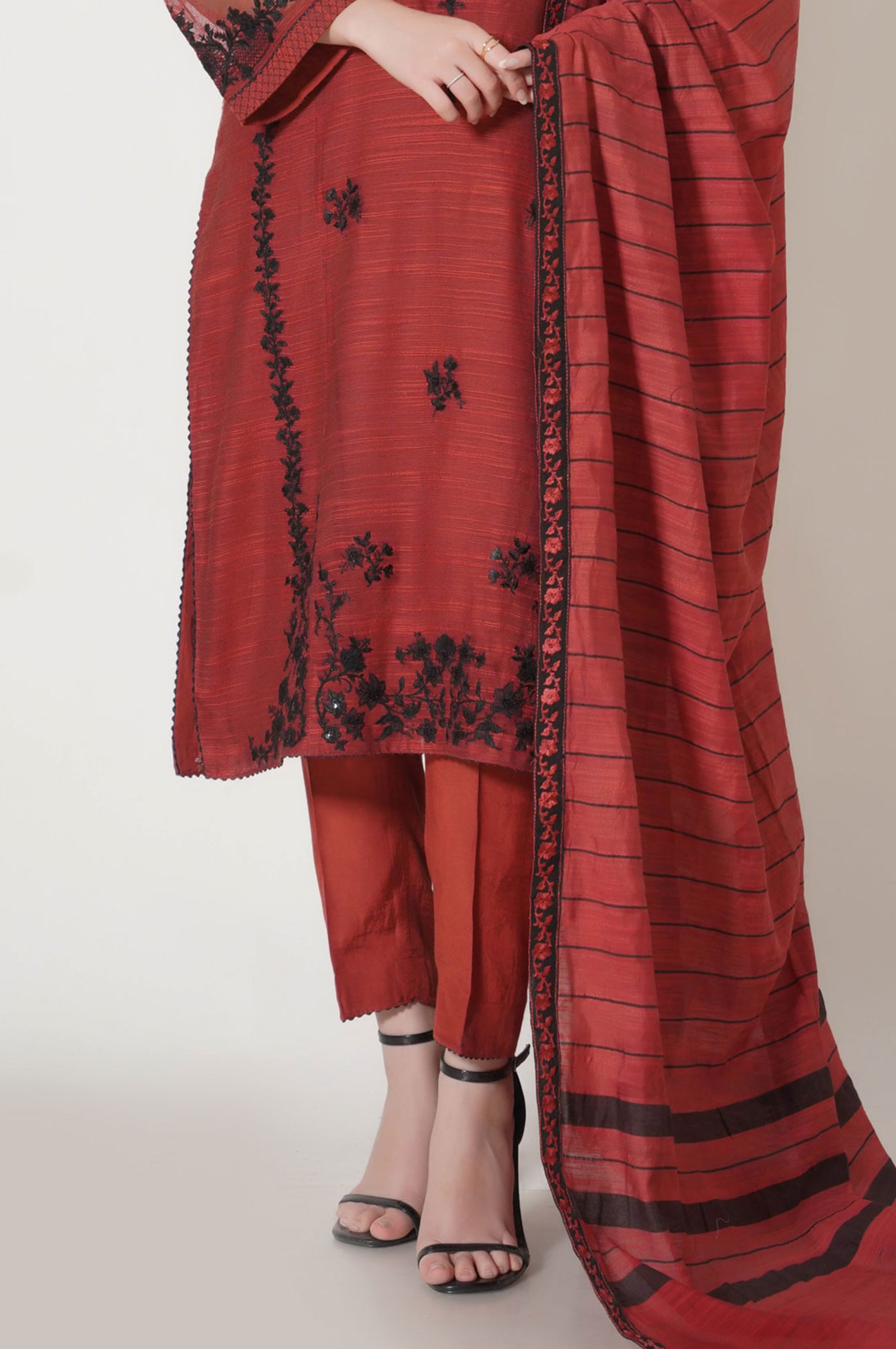 DYED RAW SILK UNSTITCHED BOTTOM (FACTORY E-OUTLET)