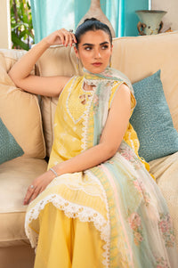 Unstitched 3 Piece Embroidered Chikankari Lawn Suit