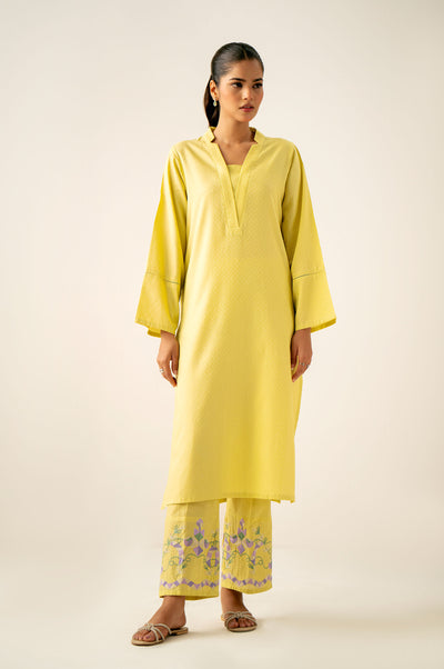 SADA SLEEK – Cambric Embroidered Suit (Stitched)