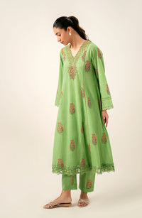 Unstitched 2 Piece Printed Embroidered Lawn Suit