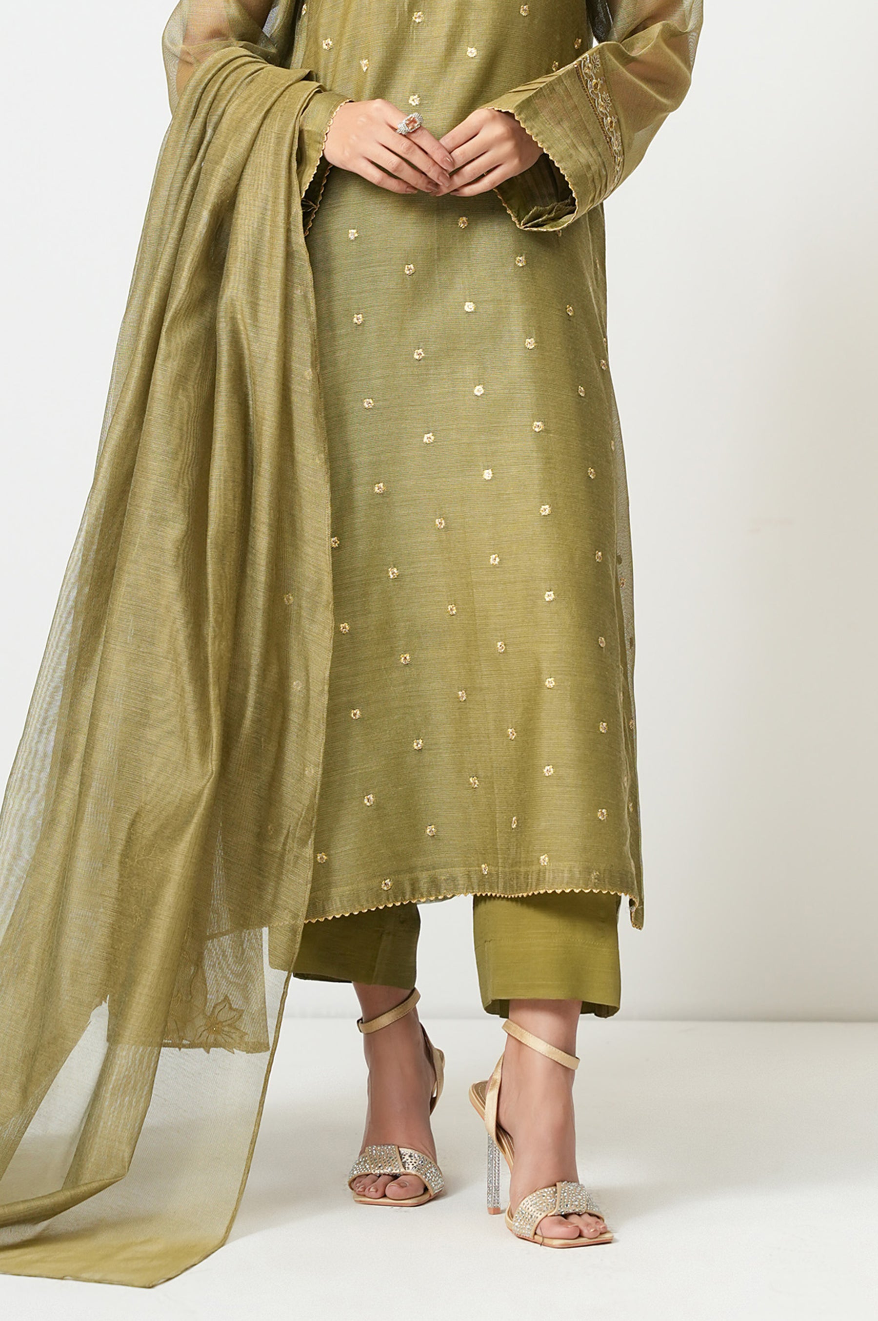DYED RAW SILK STITCHED BOTTOM (FACTORY E-OUTLET)