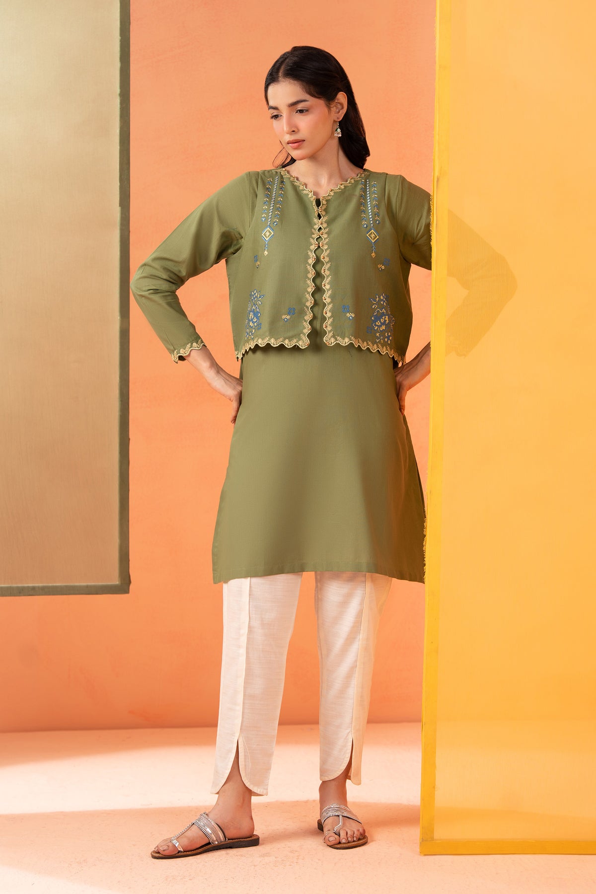 Stitched 1-Piece Shirt with Koti