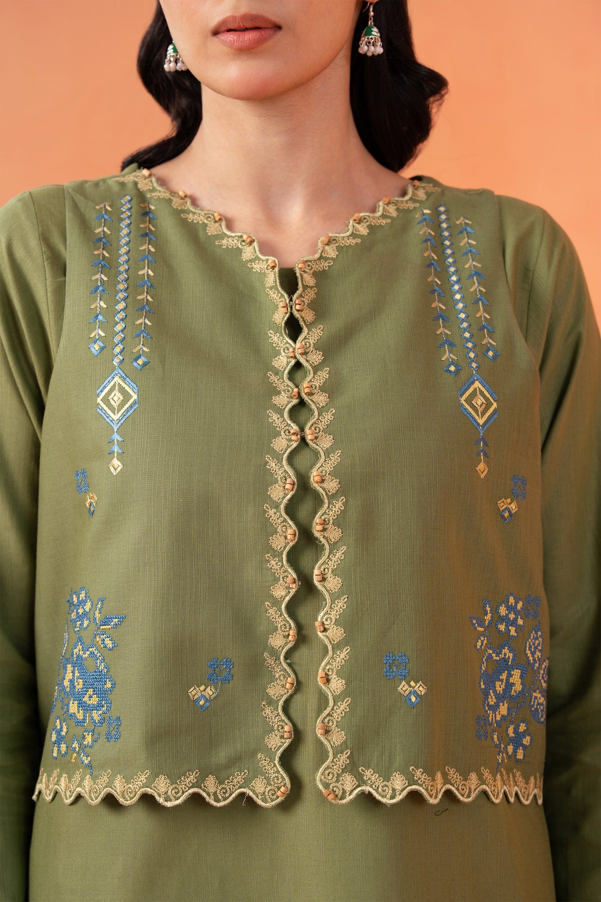 Stitched 1-Piece Shirt with Koti