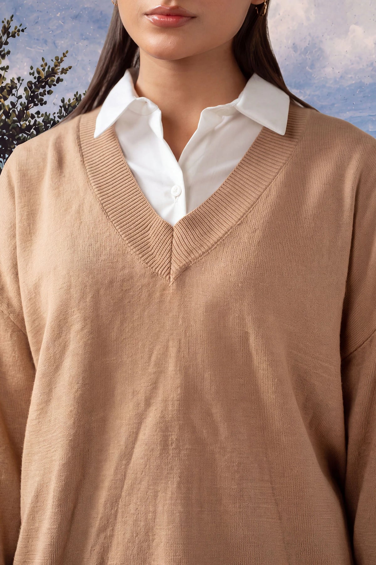 STYLIZED PULLOVER SWEATER