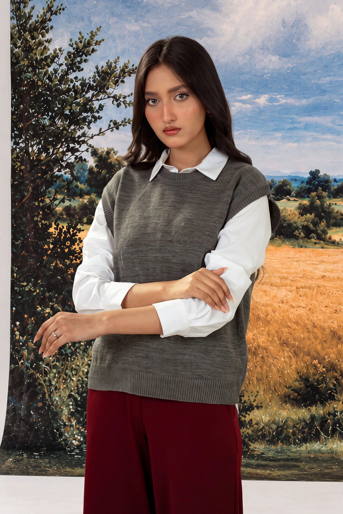 STYLIZED PULLOVER SWEATER
