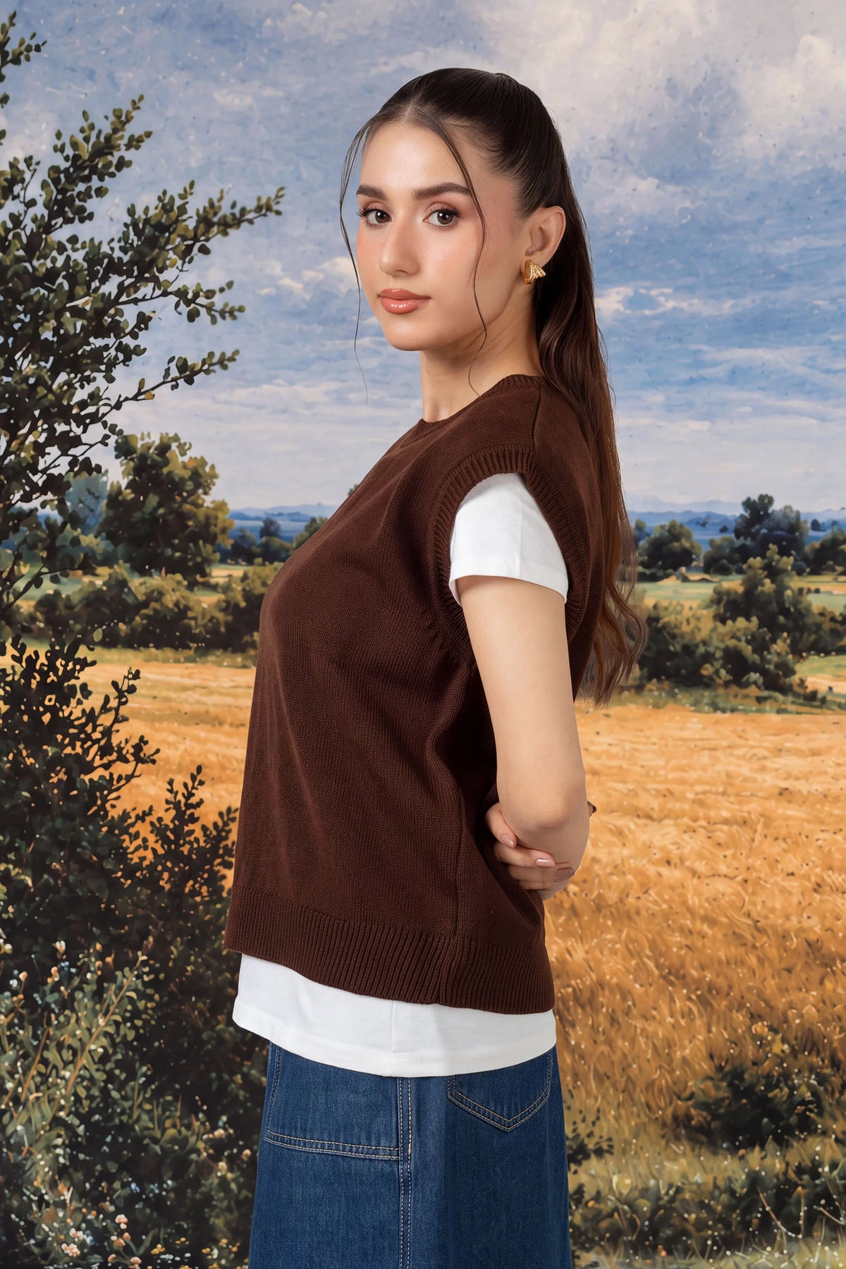 STYLIZED PULLOVER SWEATER