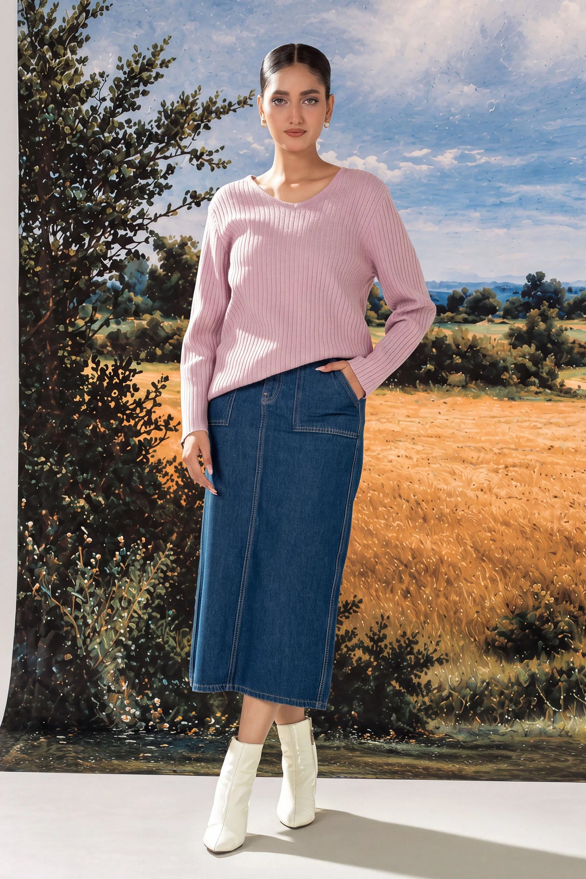 STYLIZED PULLOVER SWEATER