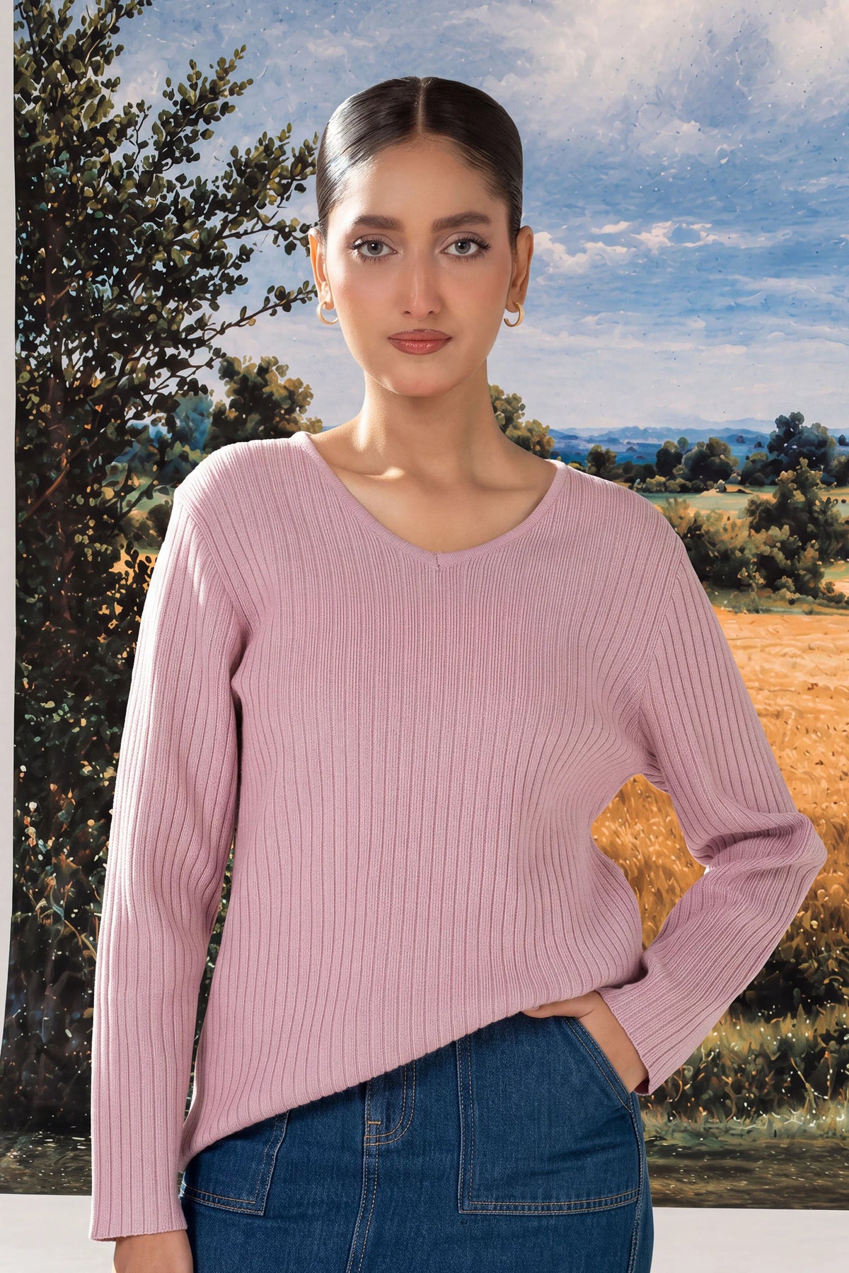 STYLIZED PULLOVER SWEATER