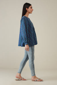Stitched 1 Piece Stylized Printed Cambric Top