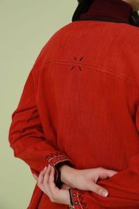 Stitched 1 Piece Embroidered Thai Khaddar Jacket