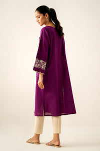 Stitched 1 Piece Embroidered Cotton Slub Shirt