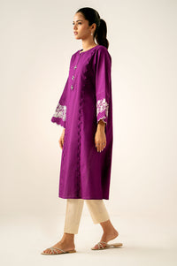 Stitched 1 Piece Embroidered Cotton Slub Shirt