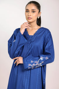 Stitched 1 Piece Embroidered Jacquard Shirt