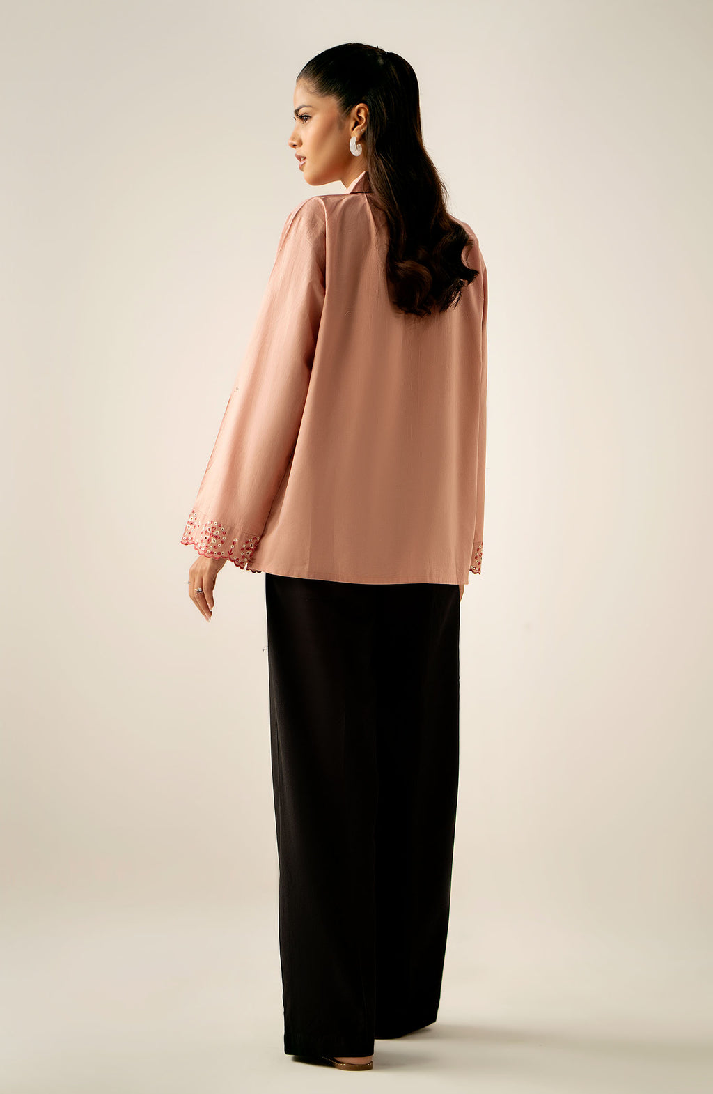 Stitched 1 Piece Embroidered Cambric Top