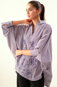 Stitched 1 Piece Embroidered Yarn Dyed Top