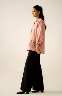 Stitched 1 Piece Screen Printed Yarn Dyed Top