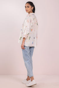 Stitched 1 Piece Embroidered Stylized Fusion Top