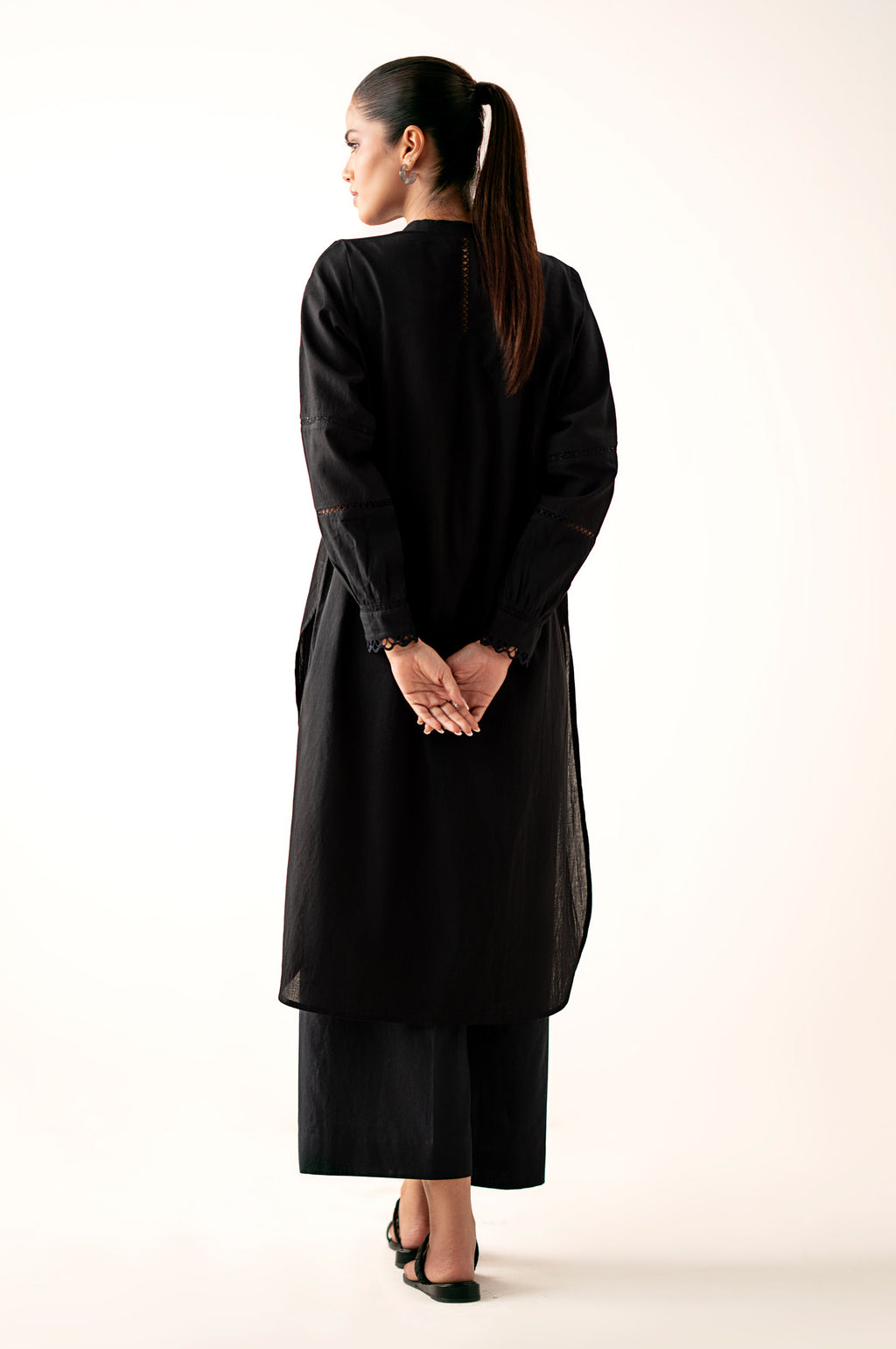 Stitched 1 Piece Stylized Cambric Shirt