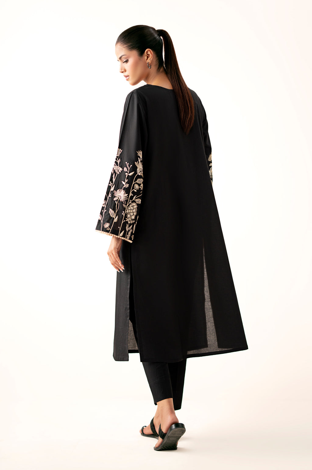 Stitched 1 Piece Embroidered Cambric Shirt