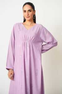 Stitched 1 Piece Embroidered Dull Raw Silk Shirt