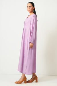 Stitched 1 Piece Embroidered Dull Raw Silk Shirt