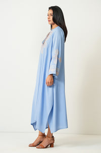 Stitched 1 Piece Embroidered Dull Raw Silk Shirt