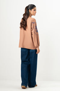 EMBROIDERED FABRON TOP
