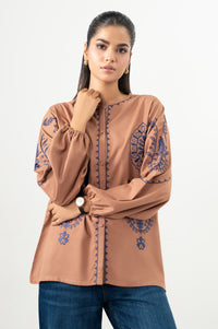 EMBROIDERED FABRON TOP