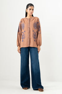 EMBROIDERED FABRON TOP