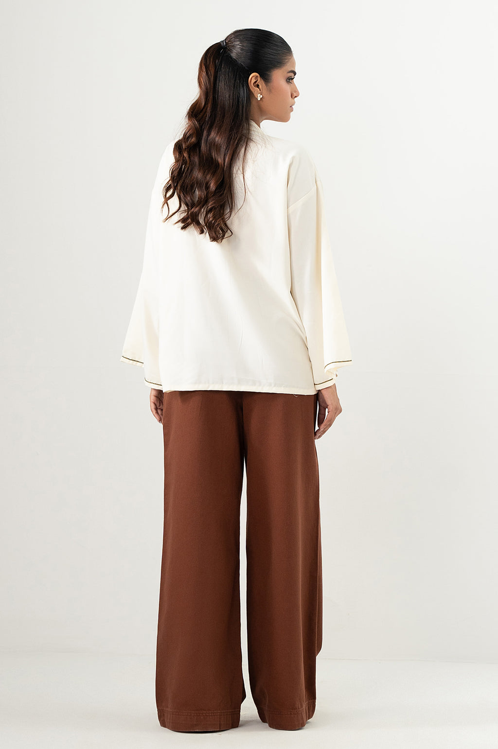 Stitched 1 Piece Embroidered Fabron Top